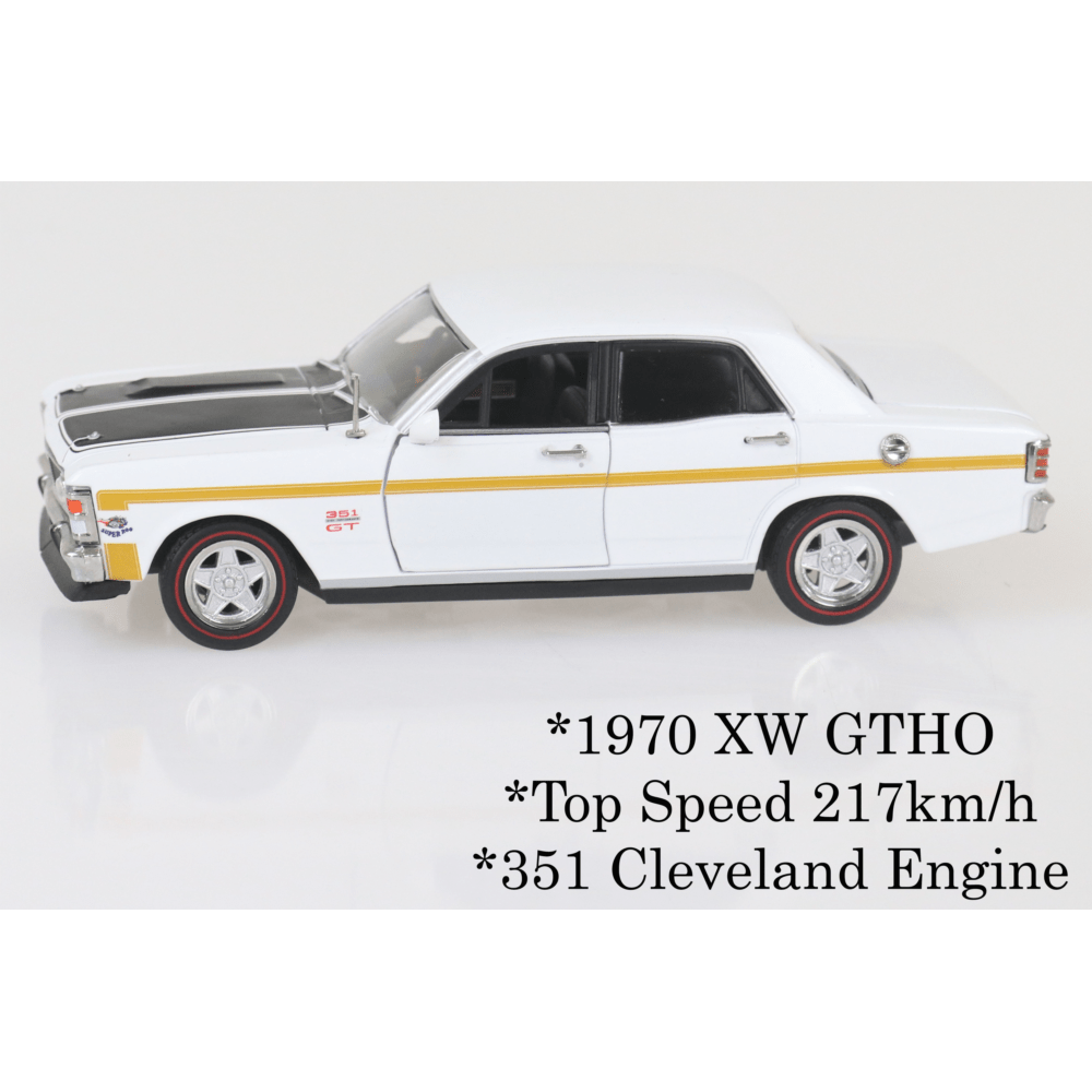 DDA 1/32 White XW Ford GTHO Phase 2 Diecast Model