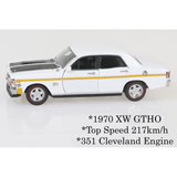 DDA 1/32 White XW Ford GTHO Phase 2 Diecast Model