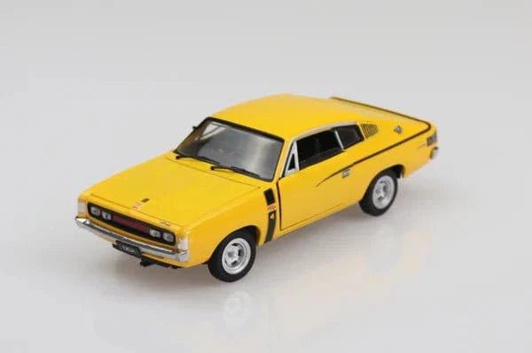 DDA 1/32 Yellow E49 Valiant Charger Fully Detailed Opening Doors & Diecast Model - Hobbytech Toys