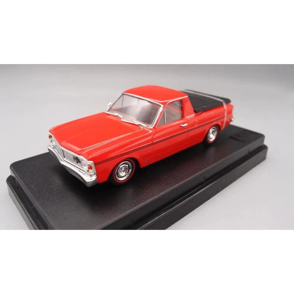 DDA 67 - 2 1/43 1971 XY Ford Ute - Vermillion Fire Diecast Model - Hobbytech Toys