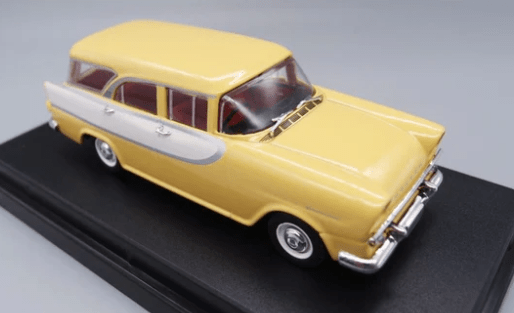 DDA 87 - 1 1/43 1960 FB Holden Station Wagon - Yellow Diecast Model - Hobbytech Toys