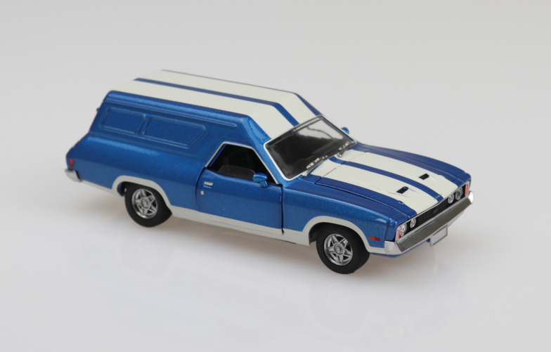 DDA 1/32 Ford XC Panel Van Dark Blue w/White Stripes Diecast Model