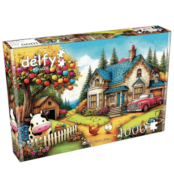 Delfy 26026 Vivid Farm Life 1000pc Jigsaw Puzzle