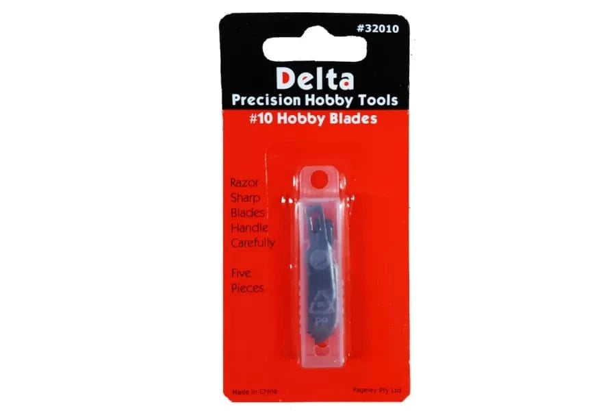 Delta 32010 #10 Hobby Knife Blades (5pcs) - Hobbytech Toys