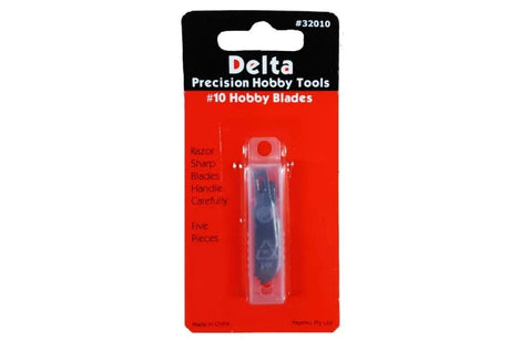 Delta 32010 #10 Hobby Knife Blades (5pcs) - Hobbytech Toys