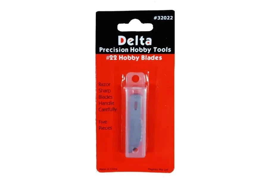 Delta 32022 #22 Hobby Knife Blades (5pcs) - Hobbytech Toys