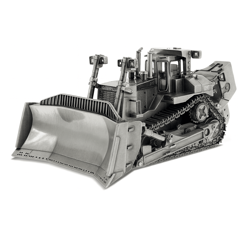 Diecast Masters 1/50 Cat D11T Track-Type Tractor - Antique Silver Finish Commemorative Diecast Model