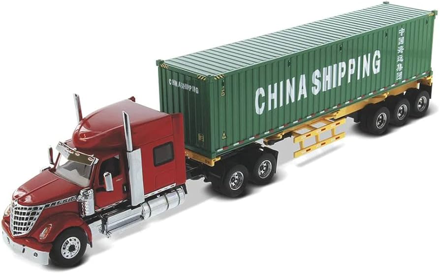 Diecast Masters 1/50 International Lonestar Sleeper w/40ft Container