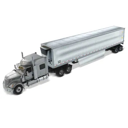 Diecast Masters 1/50 International LoneStar Sleeper w/ 53ft Refrigerated Van - Silver
