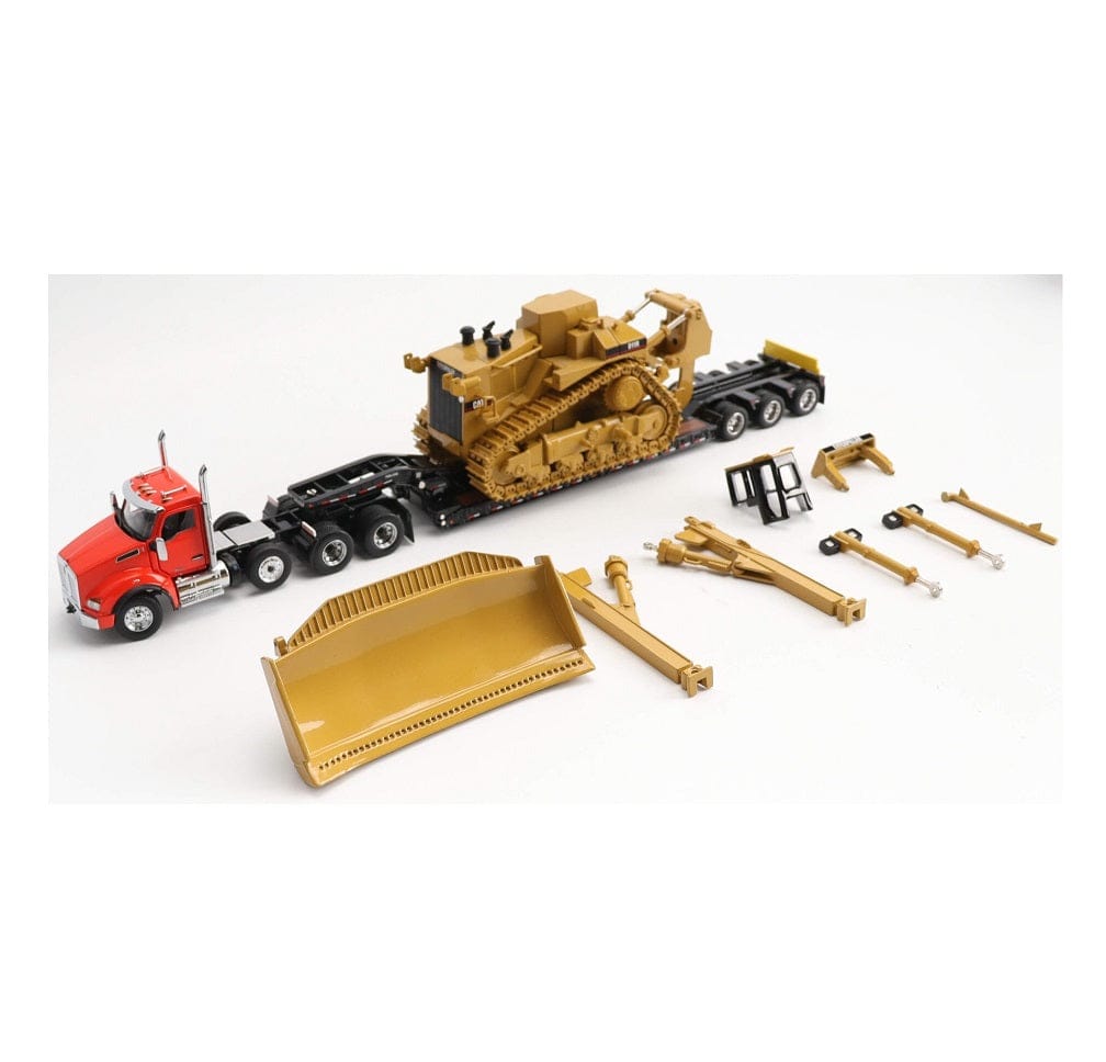 Diecast Masters 1/50 Kenworth T880 with Lowloader and D11R - Core Classic Series