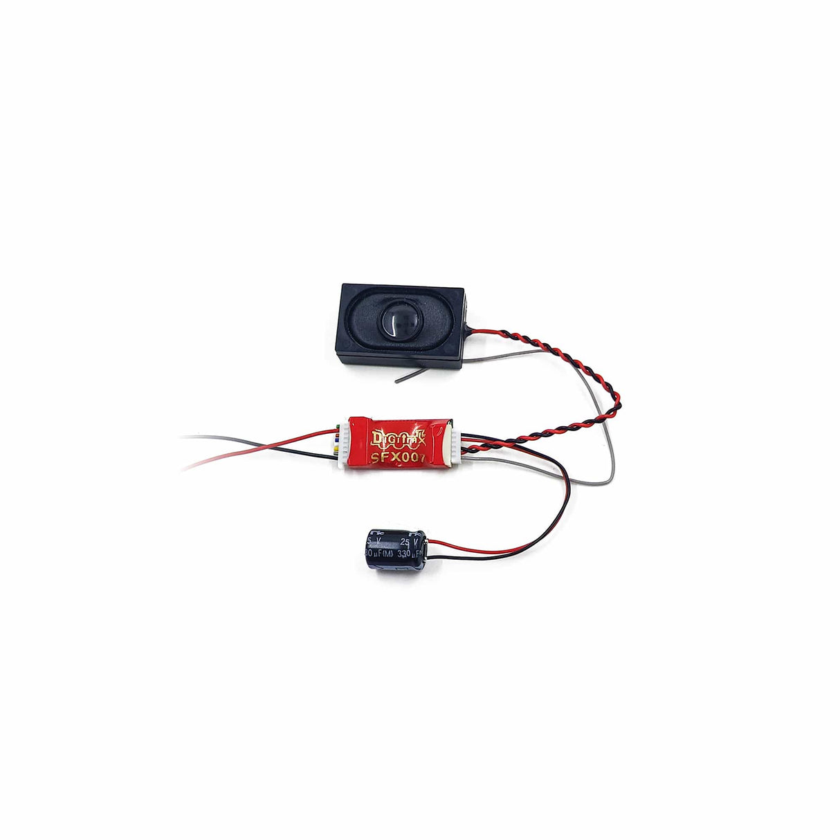 Digitrax SFX007 Sound Only Decoder With 8 Ohm Box Speaker - NO Motor Control