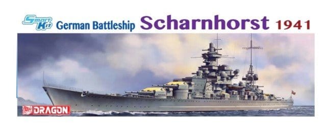 Dragon 1/350 GERMAN BATTELSHIP SCHARNHORST 1941 (SMART KIT) [1036] - Hobbytech Toys