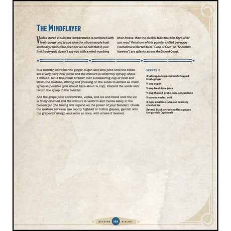 Dungeons and Dragons Heroes Feast Cookbook Official D&D Cookbook