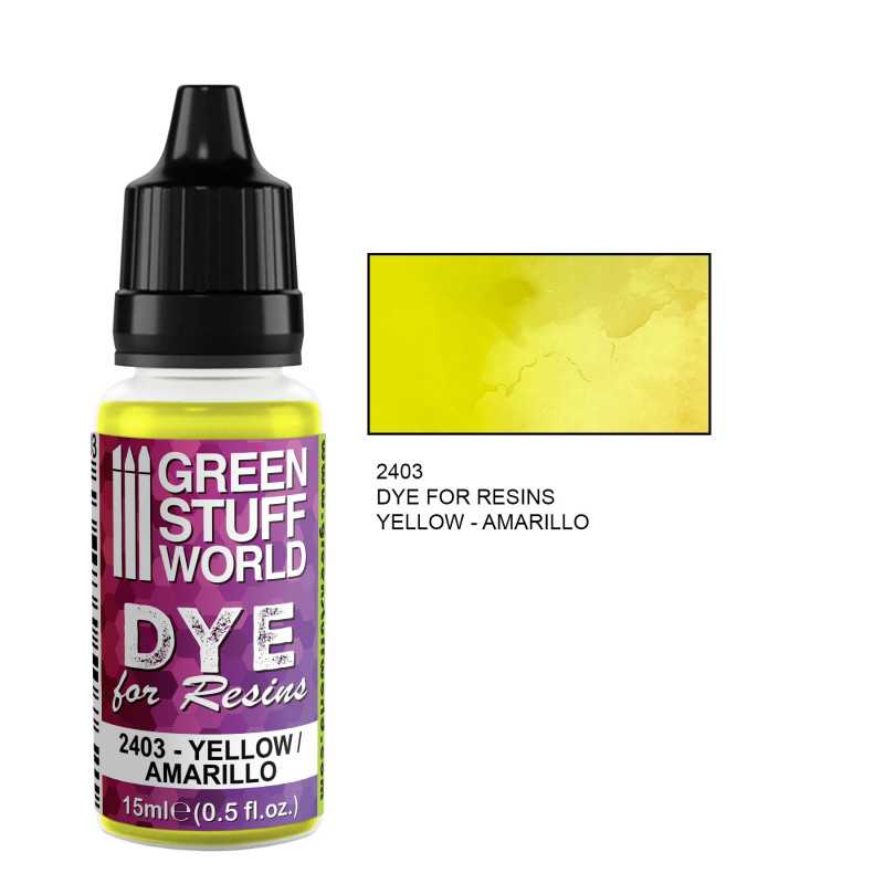 Green Stuff World Dye For Resin - Yellow (15ml) - Hobbytech Toys