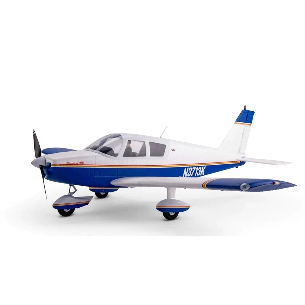 E - Flite Cherokee 1.3m BNF Basic, Blue and White Scheme, EFL05450 - Hobbytech Toys