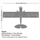 E-flite Micro Scrappy STOL 800mm RC Plane - BNF Basic [EFL02150D]