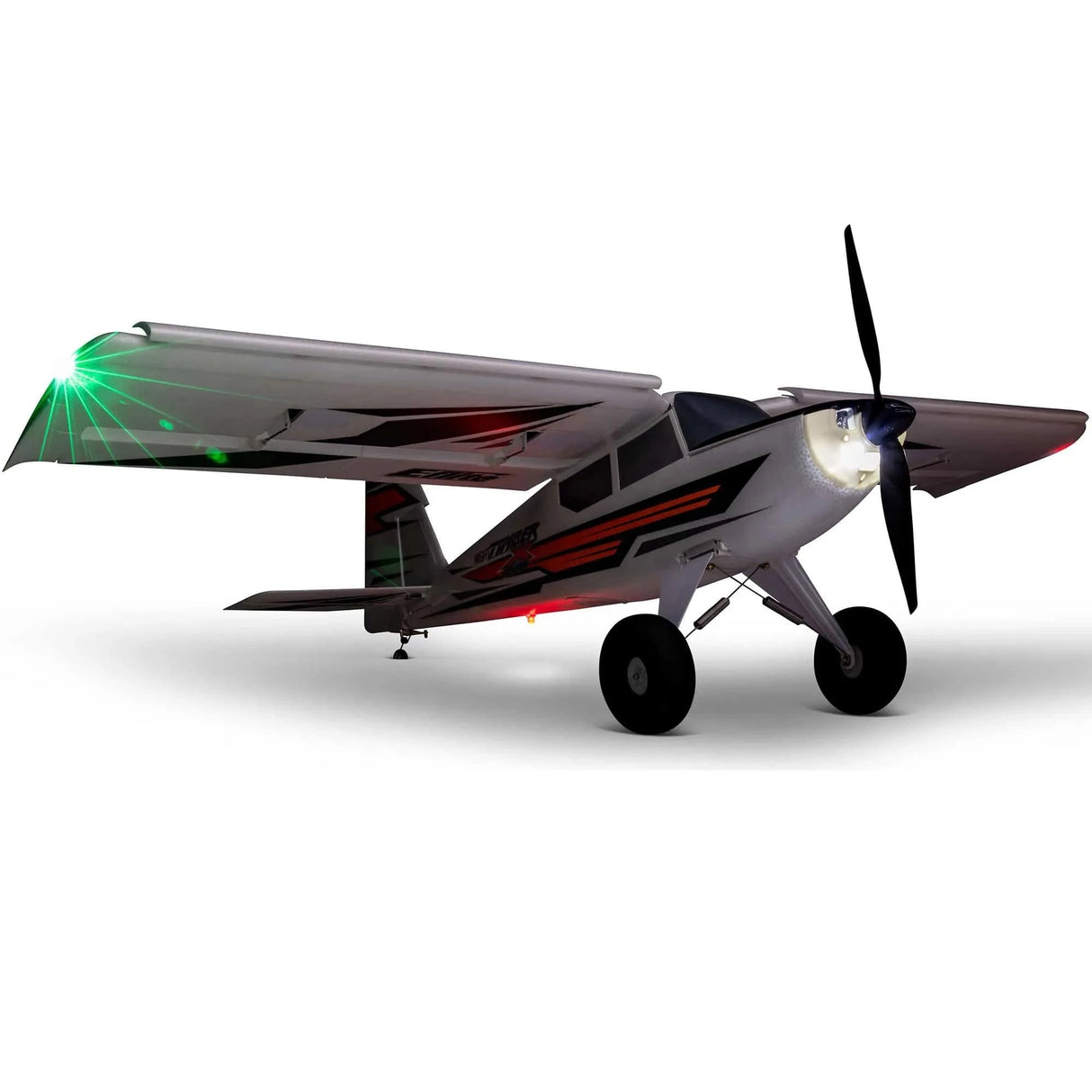 E - Flite Night Timber X Evolution 1.2m STOL RC Plane, BNF Basic [EFL013850] - Hobbytech Toys
