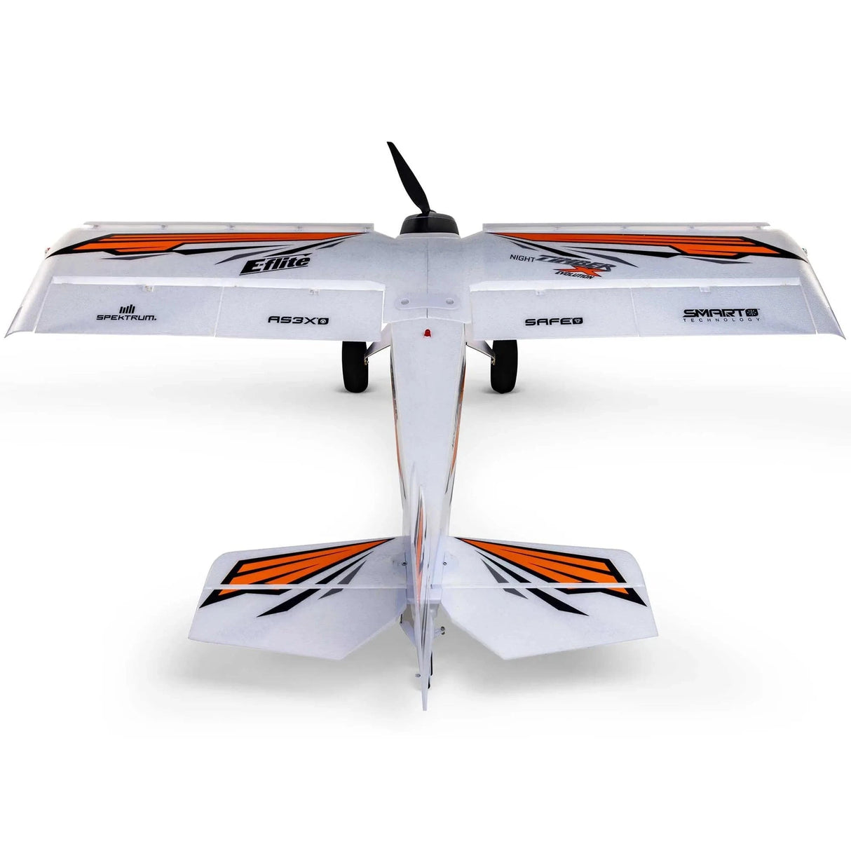 E - Flite Night Timber X Evolution 1.2m STOL RC Plane, BNF Basic [EFL013850] - Hobbytech Toys