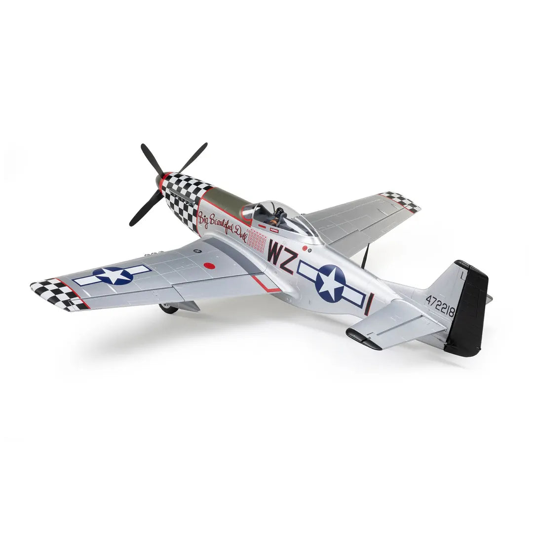 E-Flite P-51D Mustang Big Beautiful Doll 1.5m, BNF Basic [EFL-3359]