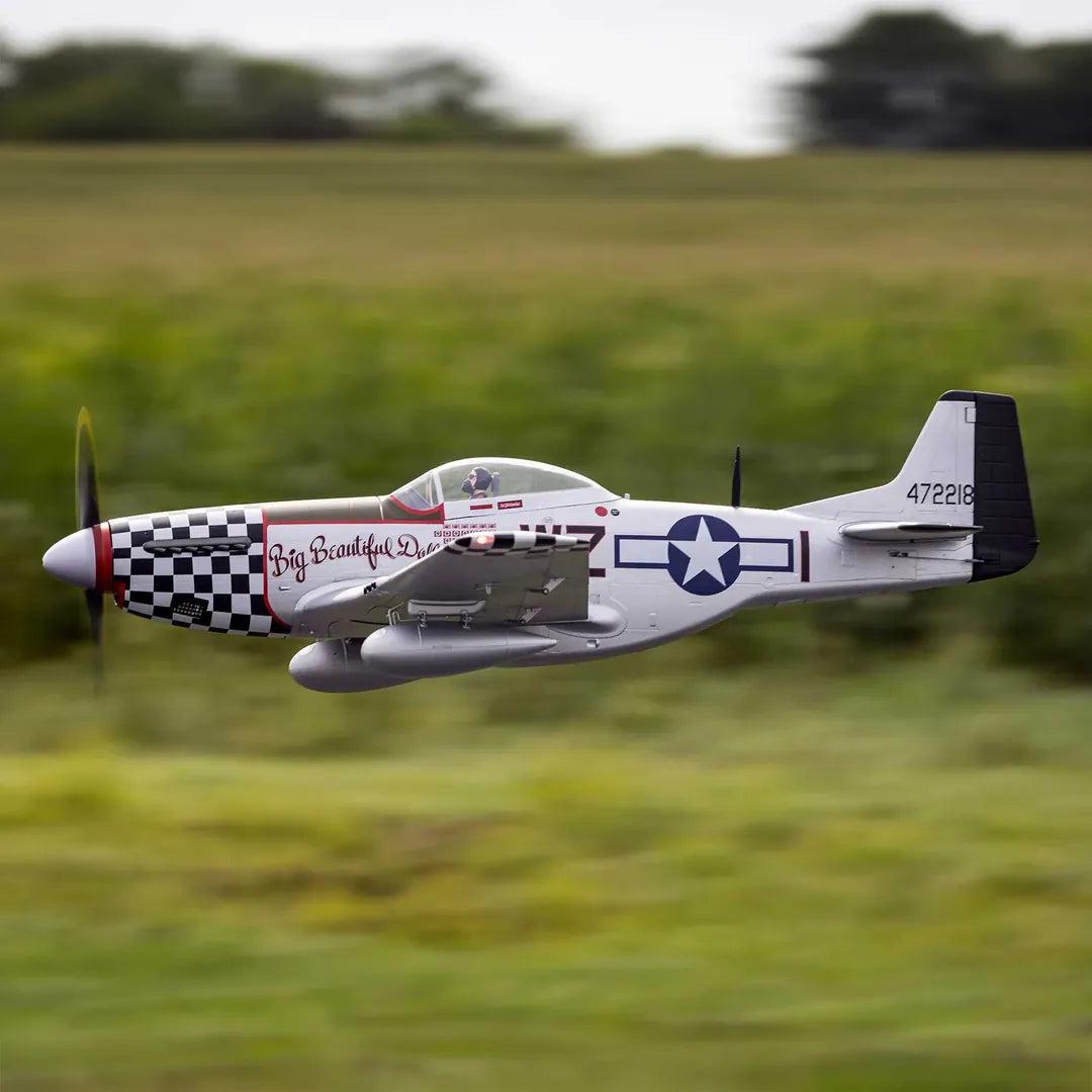 E-Flite P-51D Mustang Big Beautiful Doll 1.5m, BNF Basic [EFL-3359]