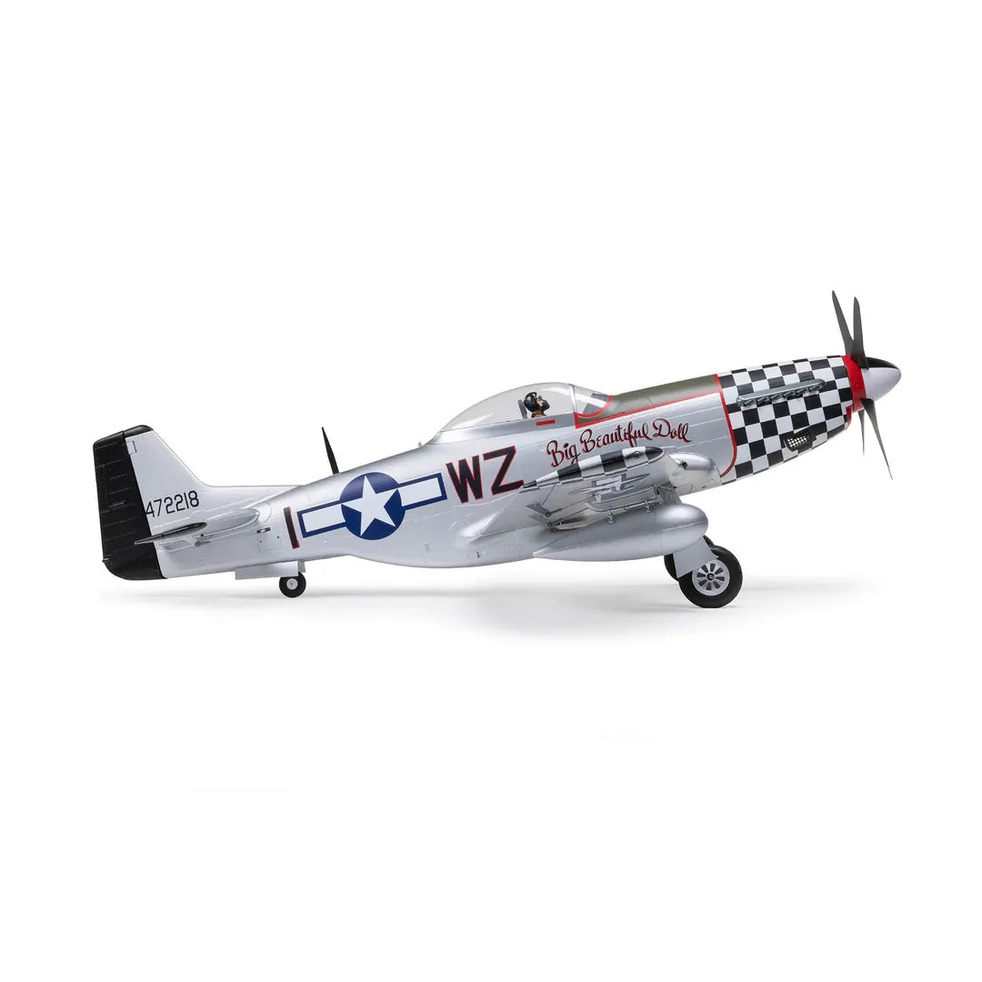 E-Flite P-51D Mustang Big Beautiful Doll 1.5m, BNF Basic [EFL-3359]