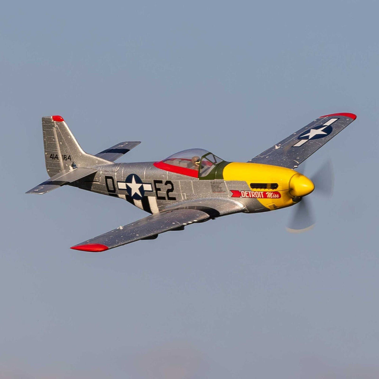 E - Flite UMX P - 51D Miss Detroit RC Plane, BNF Basic, EFLU7350 - Hobbytech Toys