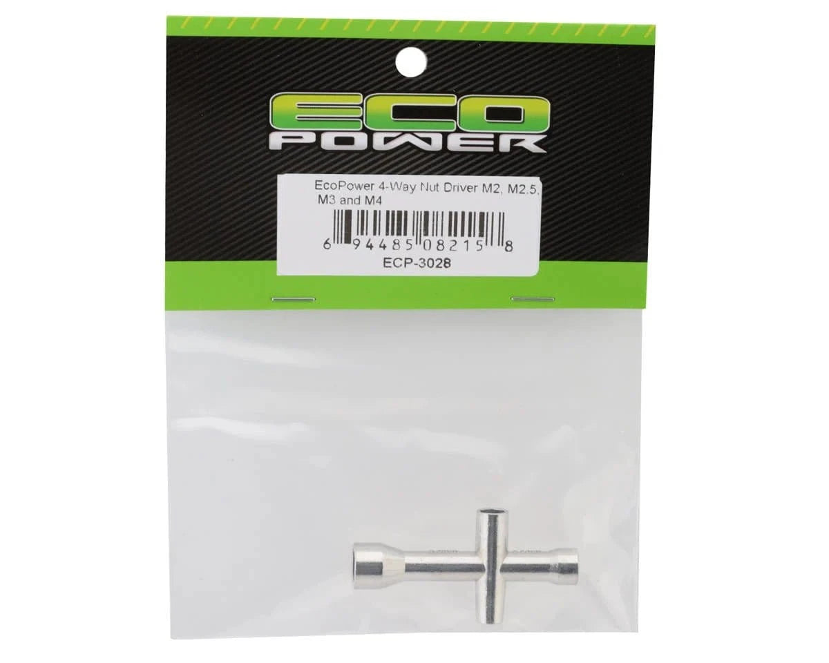 EcoPower 4 - Way Nut Driver (4mm/5mm/5.5mm/7mm) - Hobbytech Toys