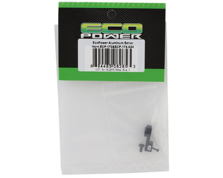 EcoPower Aluminum Clamping Servo Horn for ECP - 173 & X24 Servos - Black (25T/ø5mm) (TRX4M & SCX24) - Hobbytech Toys