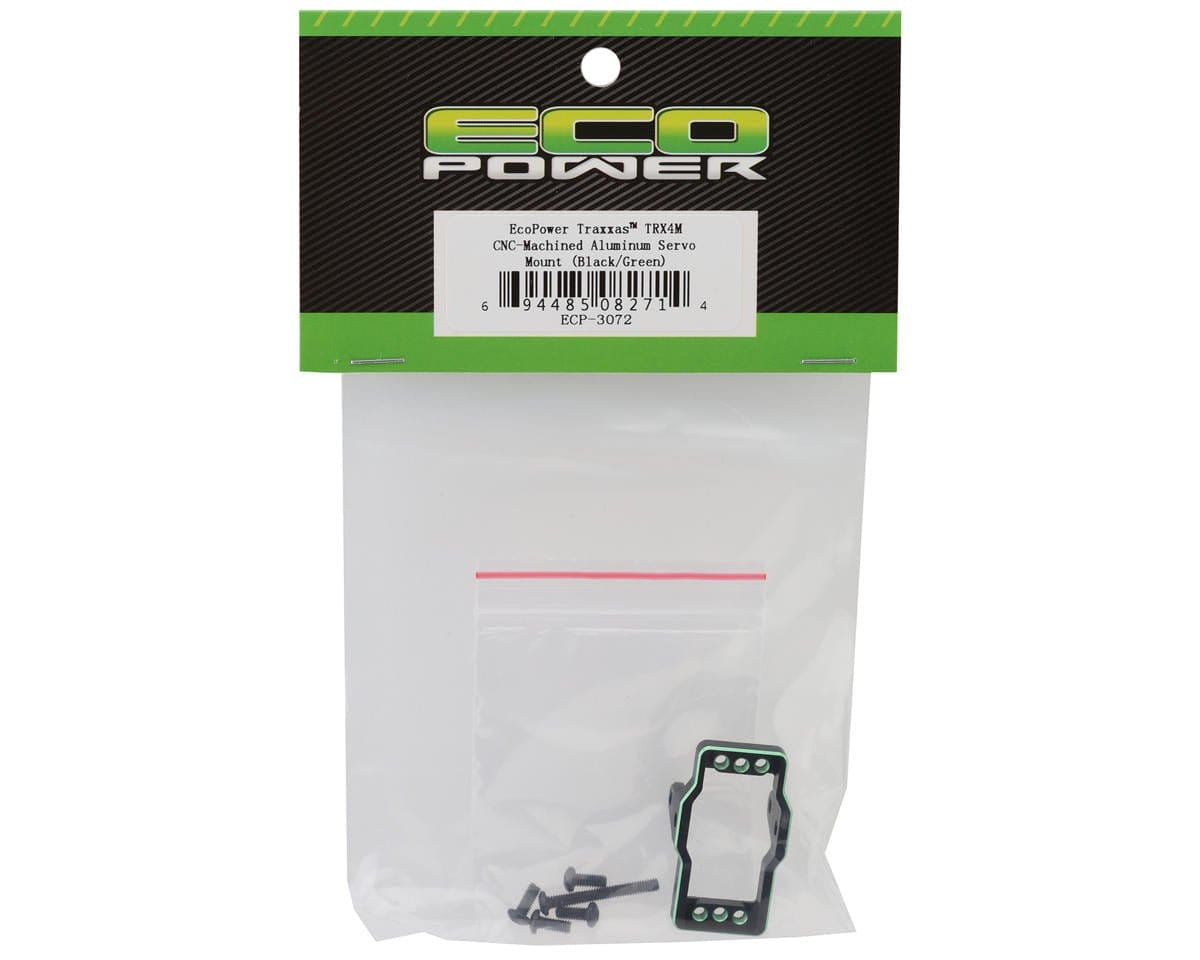EcoPower CNC - Machined Aluminum Servo Mount for Traxxas TRX - 4M - Hobbytech Toys