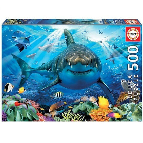 Educa Great White Shark 500pc Puzzle - Hobbytech Toys