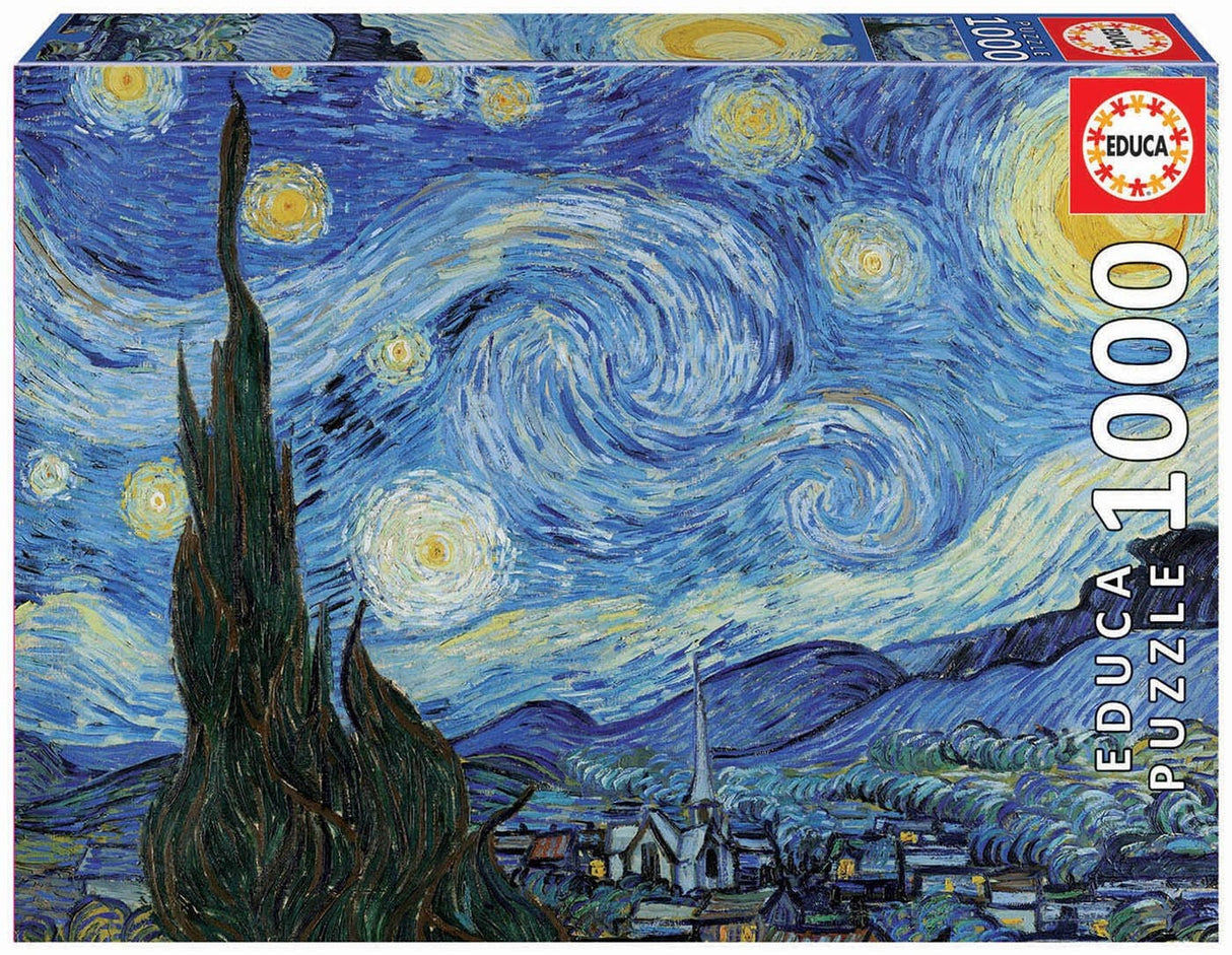 Educa Starry Night, Van Gogh 1000pc Puzzle - Hobbytech Toys