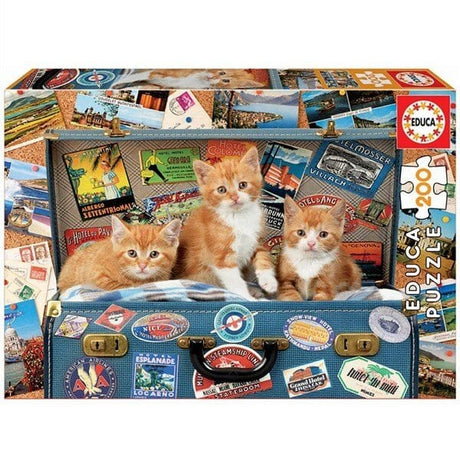 Educa Travelling Kittens 200pc Puzzle - Hobbytech Toys