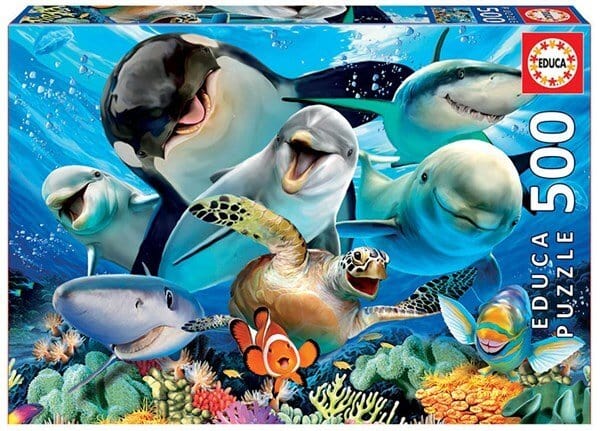 Educa Underwater Selfies 500pc Puzzle - Hobbytech Toys