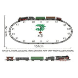 Electric Steam Train Set with Lights & Steam Effect