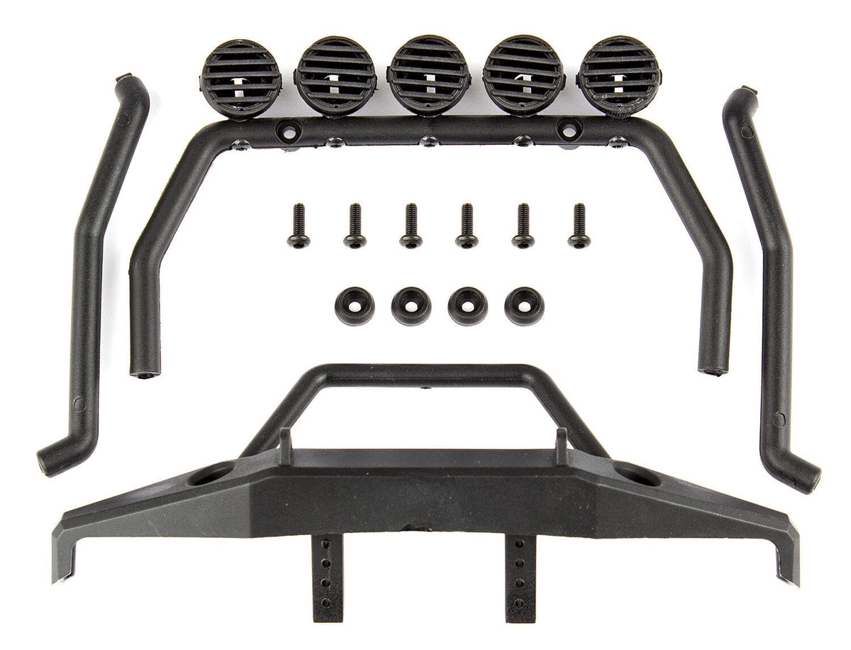Element RC CR12 Roll Bar and Bumper Set, black [41067]