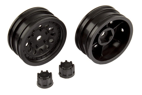 Element RC CR12 Wheel Set, black [41052]