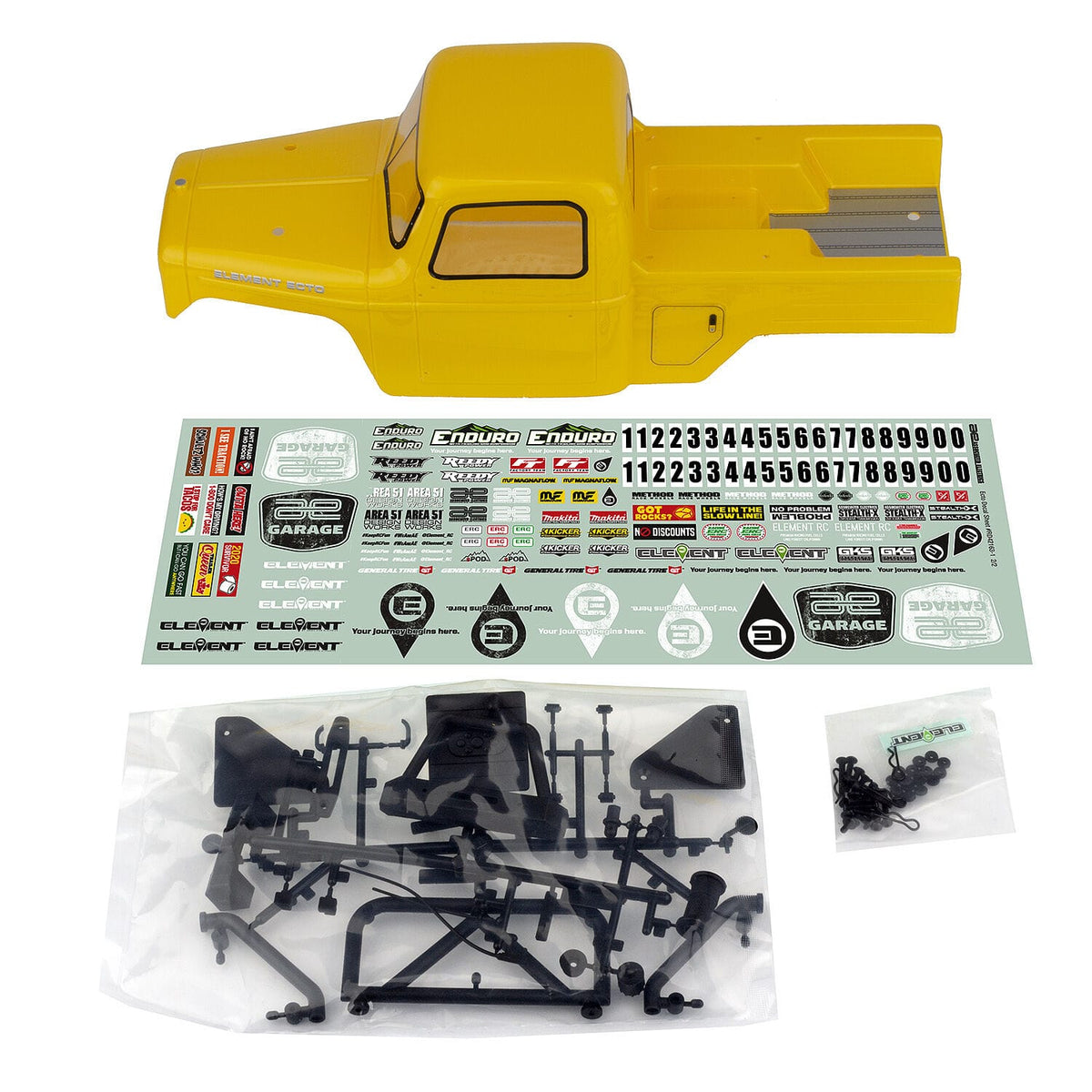 Element RC ENDURO Ecto Body Set, yellow [42160]