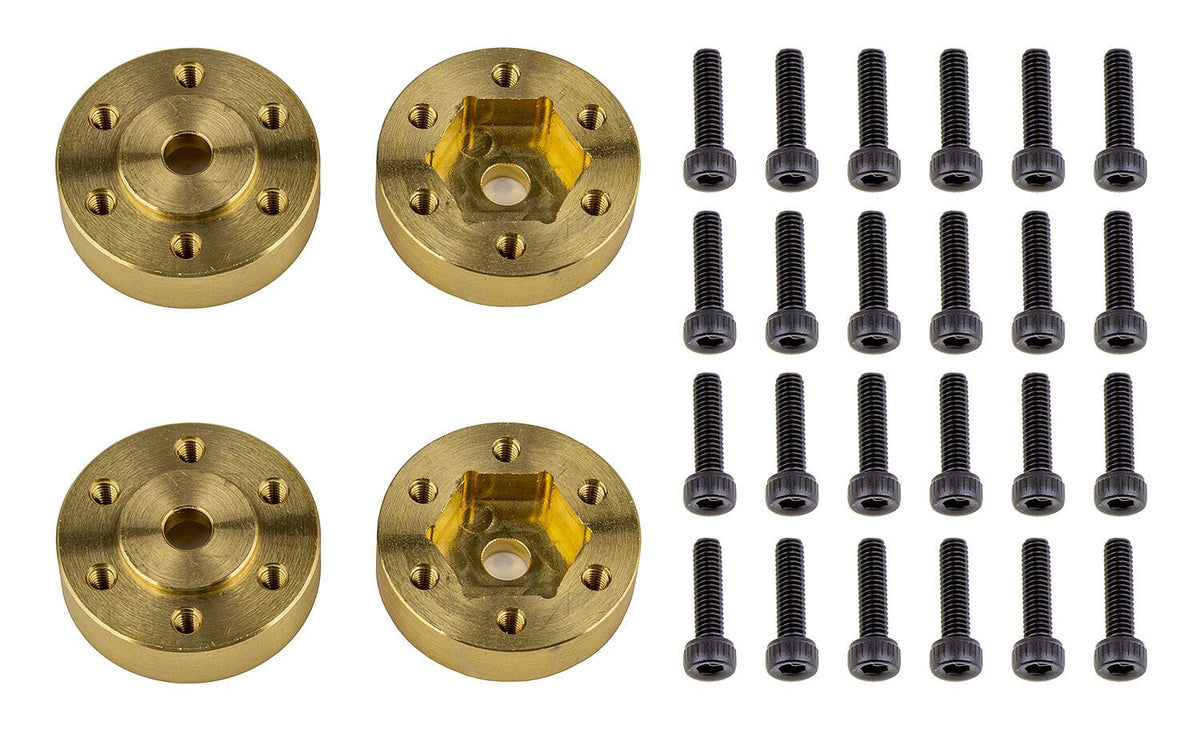 Element RC Factory Team ENDURO Beadlock Hex Adapters, brass [42104]