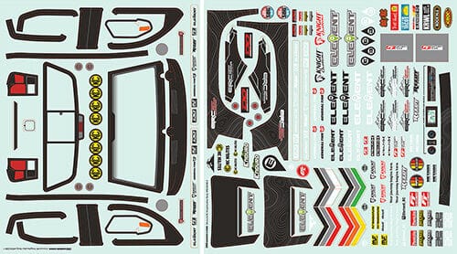 Element RC Knightwalker Body Decal Sheets [42280]