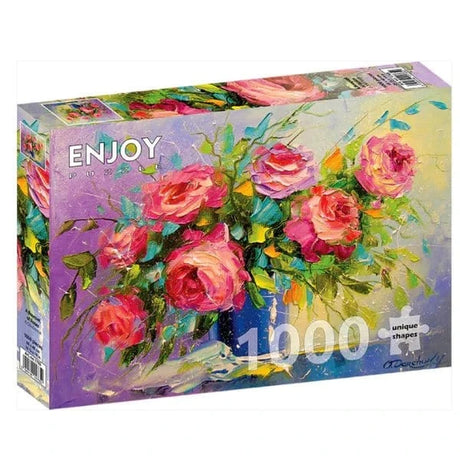 Enjoy A Bouquet of Roses 1000pc Jigsaw Puzzle - Hobbytech Toys