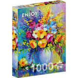 Enjoy Bouquet of Summer Flowers 1000pc Jigsaw Puzzle - Hobbytech Toys