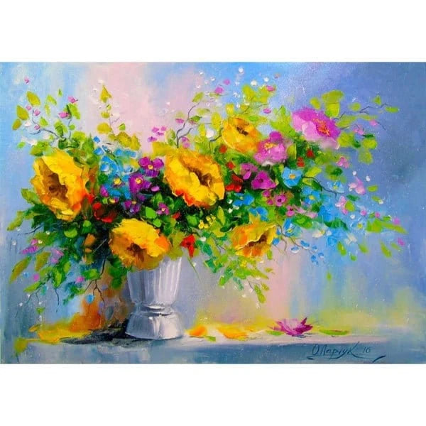 Enjoy Bouquet with Yellow Flowers 1000pc Jigsaw Puzzle - Hobbytech Toys