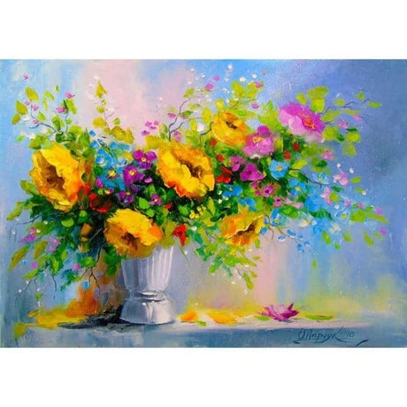 Enjoy Bouquet with Yellow Flowers 1000pc Jigsaw Puzzle - Hobbytech Toys