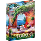 Enjoy Sea View Through the Arch 1000pc Jigsaw Puzzle - Hobbytech Toys