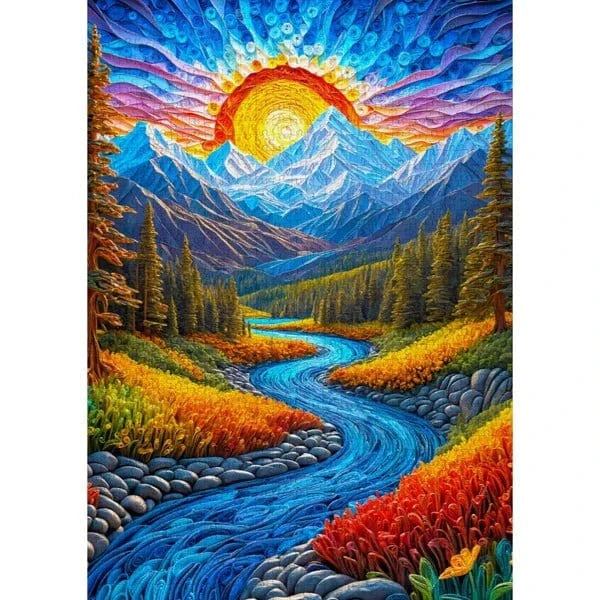 Enjoy Sunrise Landscape 1000pc Jigsaw Puzzle - Hobbytech Toys
