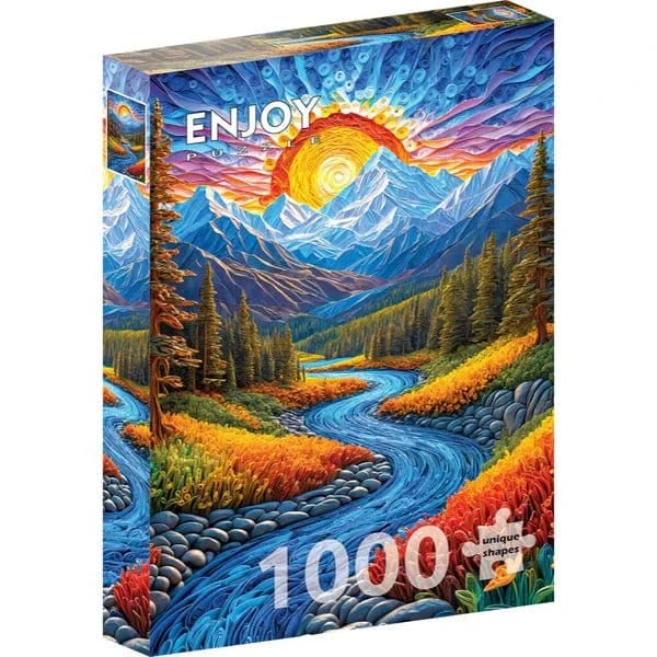 Enjoy Sunrise Landscape 1000pc Jigsaw Puzzle - Hobbytech Toys