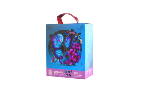 Escape Welt Butterfly Flowers 300pc Wooden Jigsaw Puzzle - Hobbytech Toys