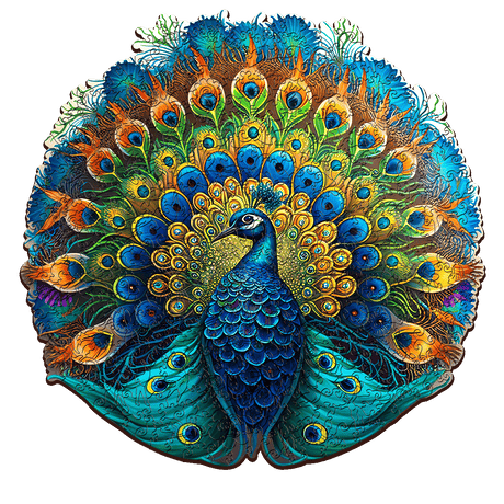 Escape Welt Peacock 200pc Wooden Jigsaw Puzzle - Hobbytech Toys