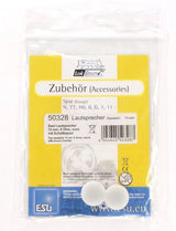 ESU 50328 Two loudspeakers 13 mm 8 ohms round, 1~2W with sound chamber ESU TRAINS - DCC