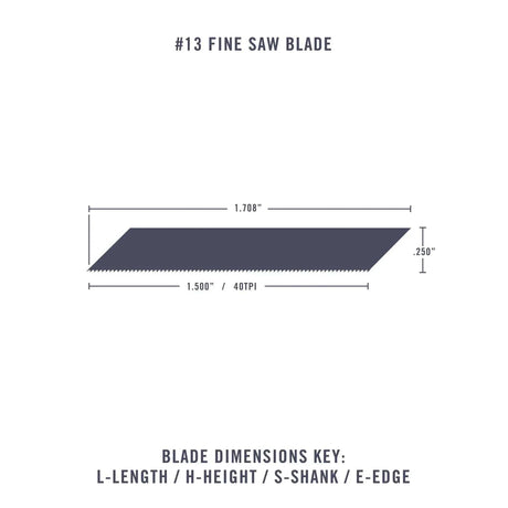 Excel 20013 NO. 13 Light Duty Fine Saw Blade (5pcs) Excel TOOLS